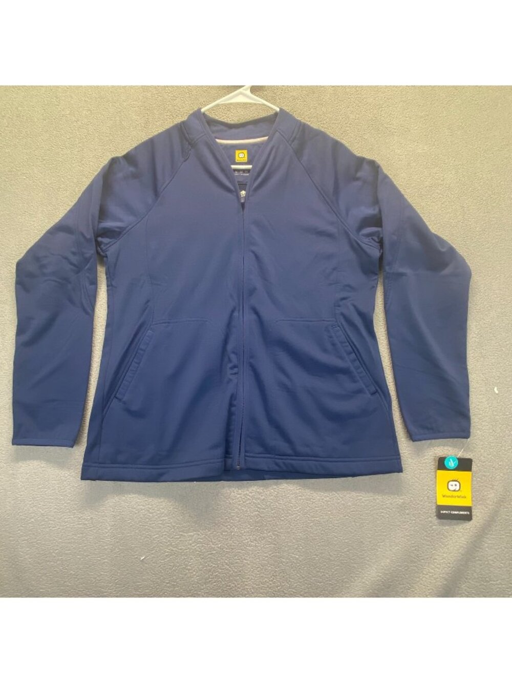 Wink Women's Premiere Flex Full-Zip Scrub Jacket Size M Navy Blue 8209 NEW